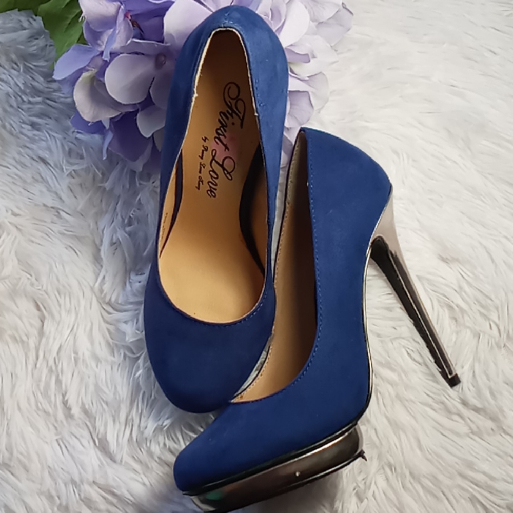 First love suede Stiletto heels size 5.5